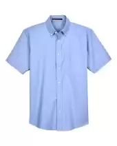 Harriton M600S Men's Oxford Short Sleeve with Stain-Release 2 Pack