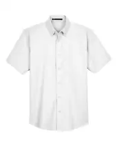Harriton M600S Men's Oxford Short Sleeve with Stain-Release 2 Pack