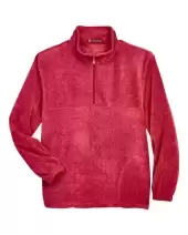 Harriton M980 Men's Fleece Quarter-Zip Pullover 2 Pack