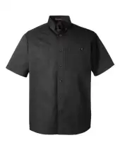 Harriton M585 Men's Advantage IL Short Sleeve Work Shirt 2 Pack