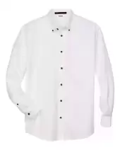 Harriton M500T Men's Tall Easy Blend? Twill Dress Shirt 2 Pack