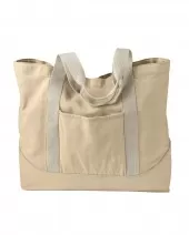 Authentic Pigment 1904 14 oz. Pigment-Dyed Large Canvas Tote