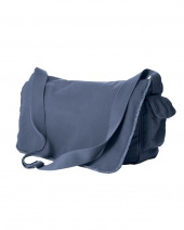 Authentic Pigment 1908 14 oz. Pigment-Dyed Raw-Edge Messenger Bag