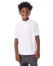 Hanes 054Y Youth 5.2 oz. 50/50 EcoSmart® Jersey Knit Polo