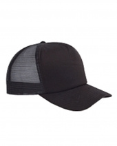 Big Accessories BX010 Cotton 5-Panel Twill Trucker Cap