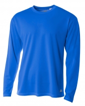A4 N3253 Men's Birds-Eye Mesh Long Sleeve T-Shirt