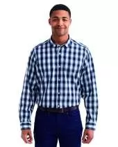 Artisan Collection by Reprime RP250 Men's Mulligan Check Long-Sleeve Cotton Shirt