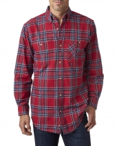 Backpacker BP7001T Men's Tall Yarn-Dyed Flannel Shirt
