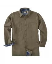 Backpacker BP7006 Men's Canvas Shirt Jacket with Flannel Lining