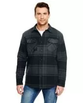 Burnside B8610 Adult Quilted Flannel Jacket