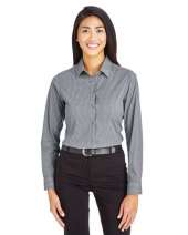 Devon & Jones DG535W CrownLux Performance™ Ladies' Tonal Mini Check Shirt