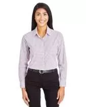 Devon & Jones DG540W CrownLux Performance™ Ladies' Micro Windowpane Shirt