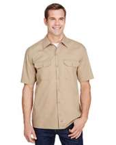 Dickies WS675 Men's FLEX Relaxed Fit Short-Sleeve Twill Work Shirt