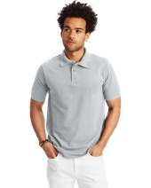 Hanes 055P Men's 6.5 oz. X-Temp® Piqué Short-Sleeve Polo with Fresh IQ