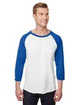Jerzees 560RR Adult  5.2 oz., Premium Blend Ring-Spun Raglan Baseball T-Shirt