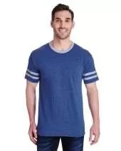 Jerzees 602MR Adult 4.5 oz. TRI-BLEND Varsity Ringer T-Shirt