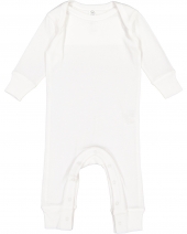 Rabbit Skins 4412 Infant Long-Sleeve Baby Rib Coverall