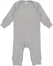 Rabbit Skins 4412 Infant Long-Sleeve Baby Rib Coverall