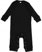 Rabbit Skins 4412 Infant Long-Sleeve Baby Rib Coverall