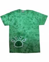 Tie-Dye 1170Y Youth Paw Print T-Shirt