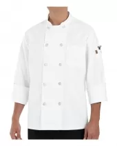 Chef Designs 0423 100% Polyester Ten Pearl Button Chef Coat