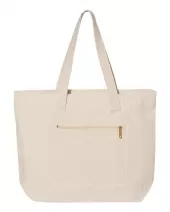 Q-Tees Q1300 19L Zippered Tote
