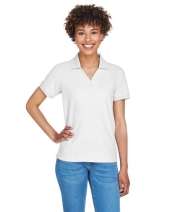 Devon & Jones D100W Ladies' Pima Piqué Short-Sleeve Y-Collar Polo