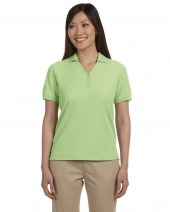 Devon & Jones D100W Ladies' Pima Piqué Short-Sleeve Y-Collar Polo