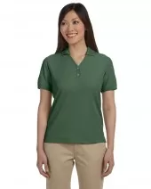 Devon & Jones D100W Ladies' Pima Piqué Short-Sleeve Y-Collar Polo