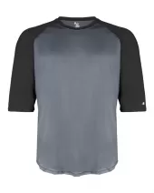 Badger 2133 Youth B-Core 3/4 Sleeve Baseball T-Shirt