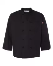 Chef Designs 0427 Black Knot Button Chef Coat