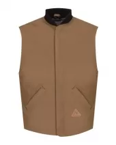 Bulwark LLS2 Brown Duck Vest Jacket Liner - EXCEL FR® ComforTouch