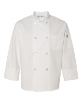 Chef Designs 0413 Button Chef Coat with Thermometer Pocket