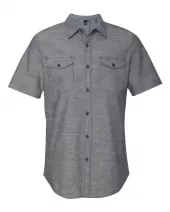 Burnside 9255 Chambray Short Sleeve Shirt