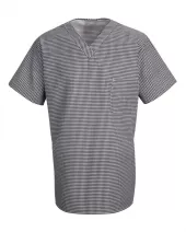 Chef Designs SP08 Checked V-Neck Chef Shirt