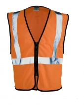 ML Kishigo 1547-1548 Class 2 Zipper Mesh Economy Vest