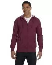 econscious EC5680 Men's 7 oz. Organic/Recycled Heathered Full-Zip Hood