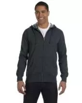 econscious EC5680 Men's 7 oz. Organic/Recycled Heathered Full-Zip Hood