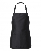 Q-Tees Q4250 FULL-LENGTH Apron WITH Pouch Pocket