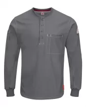 Bulwark QT40L iQ Series® Plus Long Sleeve Henley - Long Sizes