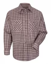 Bulwark SLD6 Plaid Long Sleeve Uniform Shirt