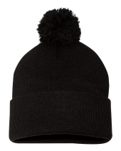 Sportsman SP15 12" Pom-Pom Cuffed Beanie