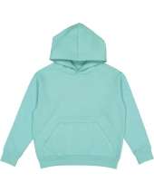 LAT 2296 Youth Fleece Hooded Pullover Sweatshirt With Pouch Pocket