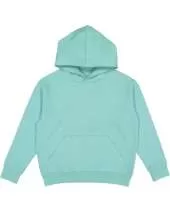 LAT 2296 Youth Fleece Hooded Pullover Sweatshirt With Pouch Pocket
