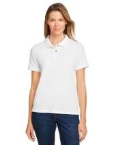 Harriton M200W Ladies' 6 oz. Ringspun Cotton Piqué Short-Sleeve Polo