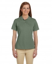 Harriton M200W Ladies' 6 oz. Ringspun Cotton Piqué Short-Sleeve Polo