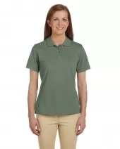 Harriton M200W Ladies' 6 oz. Ringspun Cotton Piqué Short-Sleeve Polo