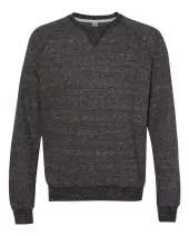JERZEES 91MR Snow Heather French Terry Crewneck Sweatshirt