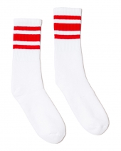 SOCCO SC100 USA-Made STRIPED Crew Socks