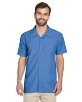 Harriton M560 Men's Barbados Textured Camp Shirt